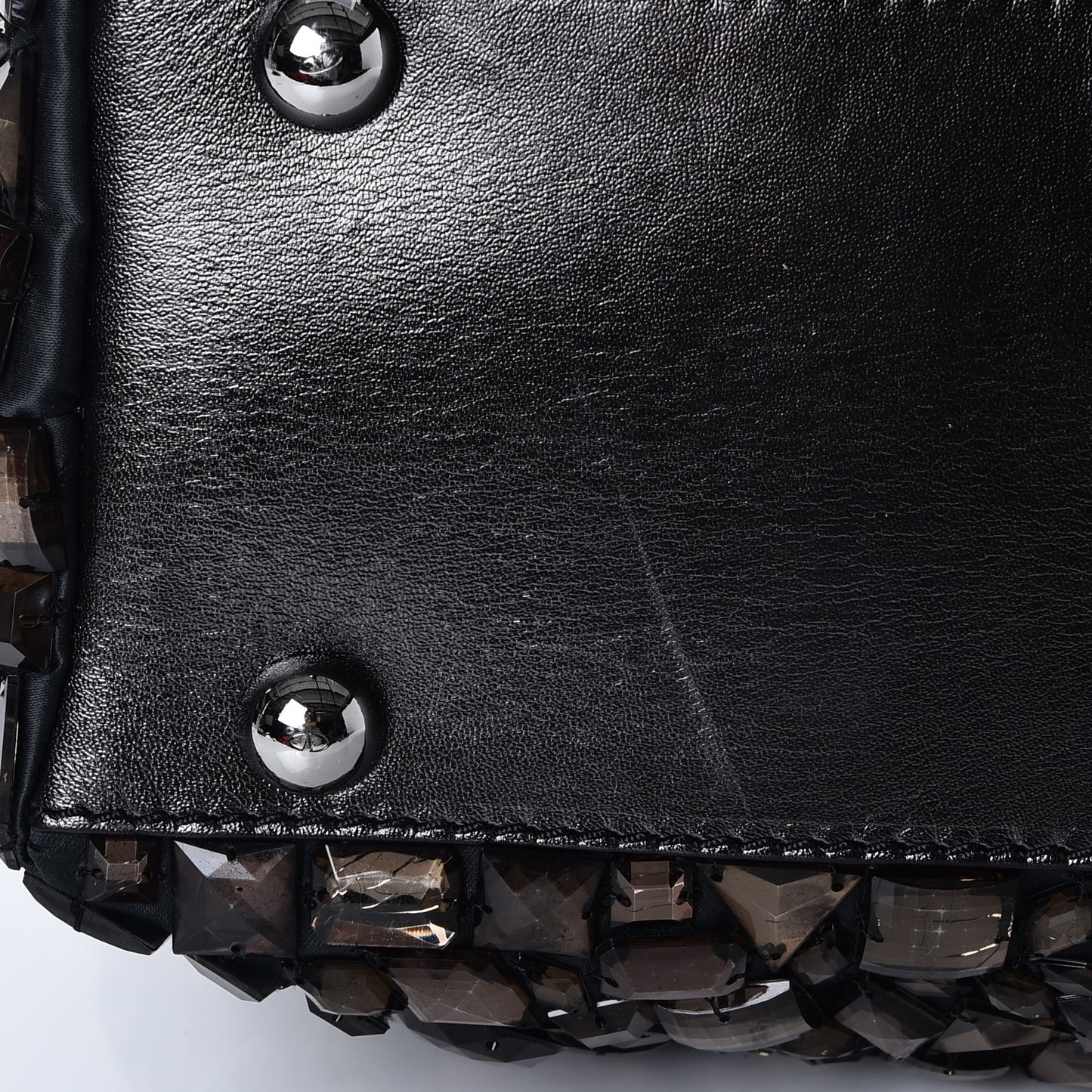 Vitello Crystal Ombre Tote Black