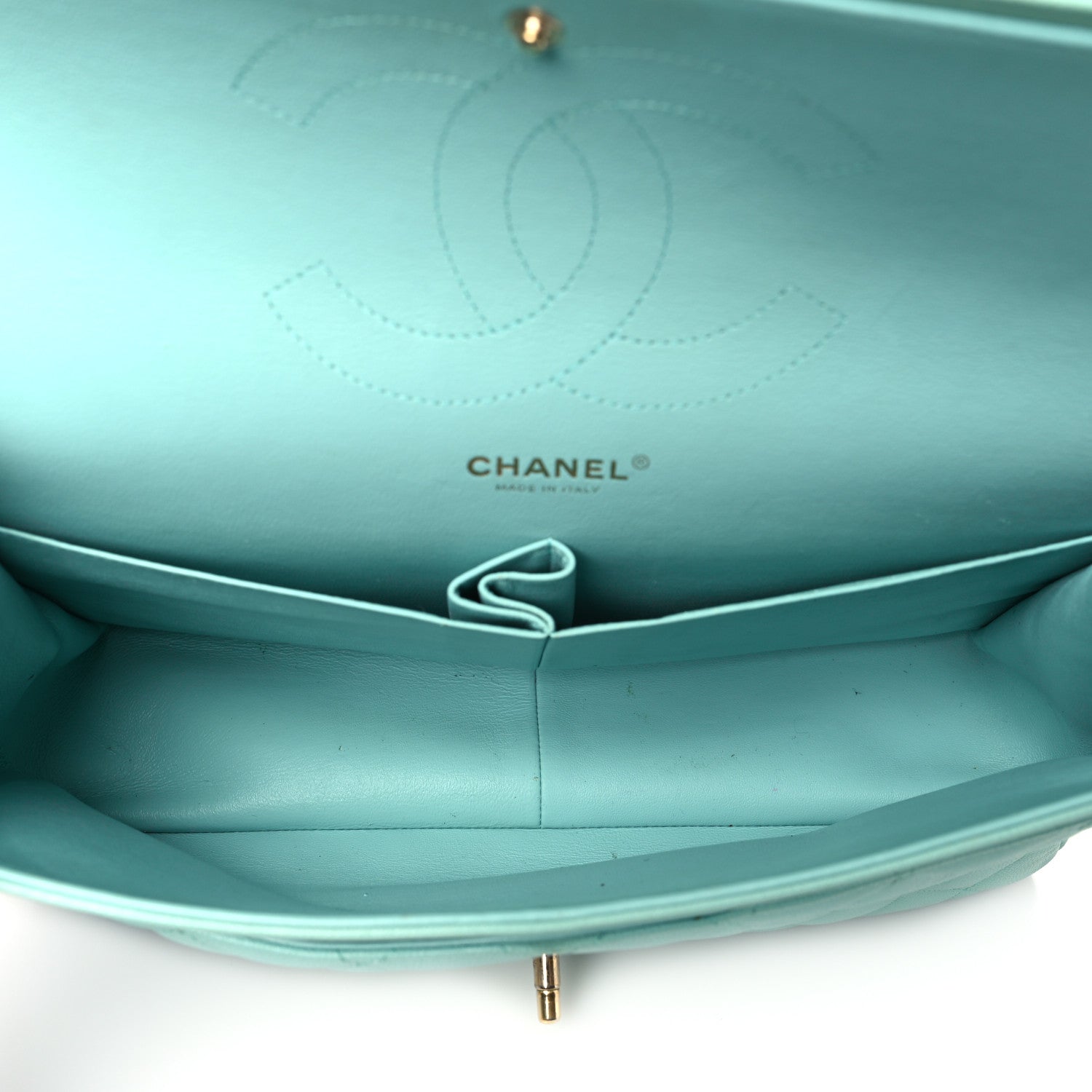 Chanel Caviar Quilted Jumbo Double Flap Light Green 5 of 16