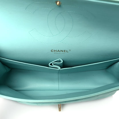 Chanel Caviar Quilted Jumbo Double Flap Light Green 5 of 16