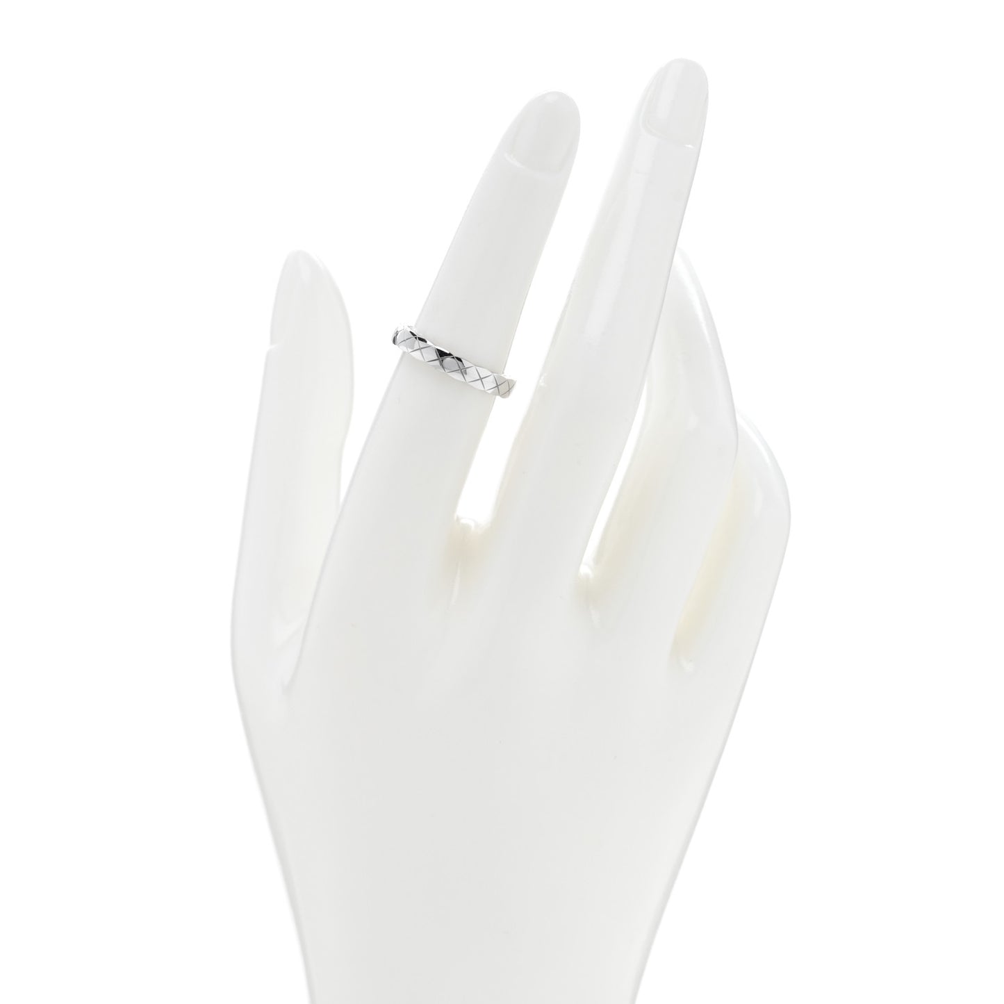 18K White Gold Mini Coco Crush Ring 52 6