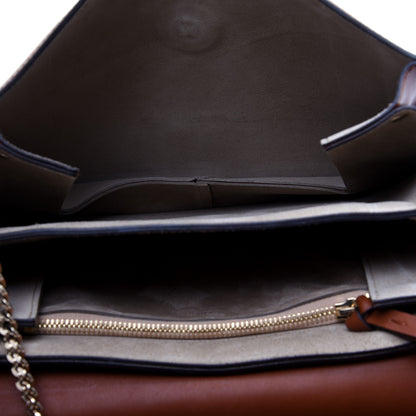 Chloe Suede Calfskin Medium Faye Shoulder Bag Tobacco 5 of 15
