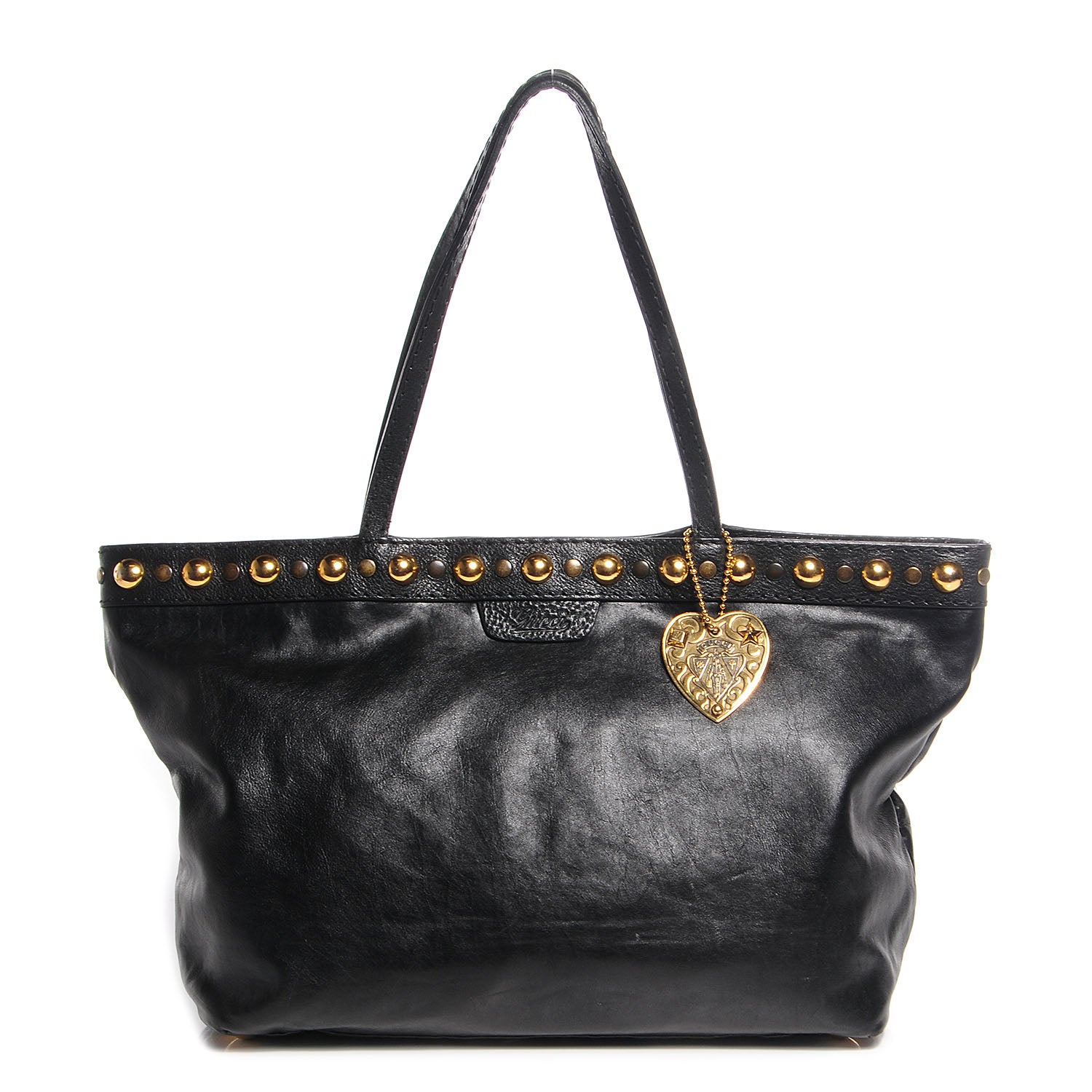 Gucci Calfskin Medium Babouska Shopping Tote Black 1 of 7