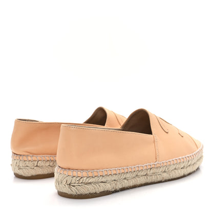 Chanel Lambskin CC Espadrilles 38 Nude 5 of 11