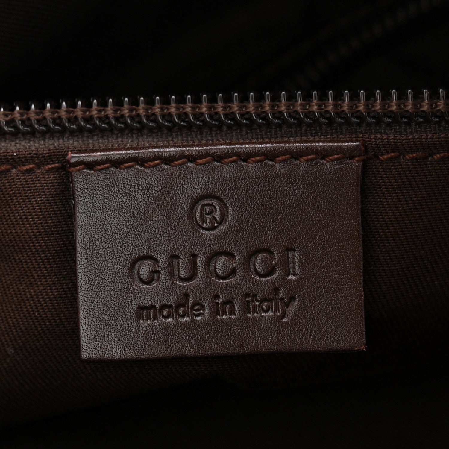 Gucci Monogram Calfskin Perforated Medium Flat Messenger Bag Dark Brown 6 of 13