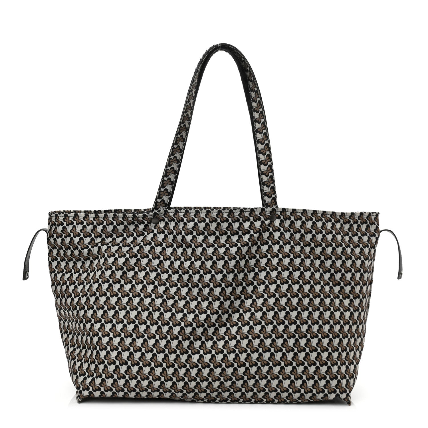 Bottega Veneta Nappa Nylon Medium Reversible Butterfly Shoulder Bag Black Cement 10 of 15
