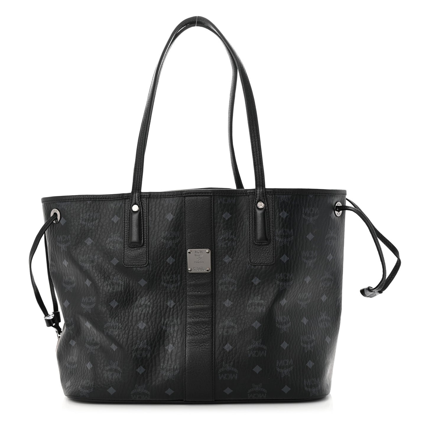Visetos Medium Liz Reversible Shopper Tote Black