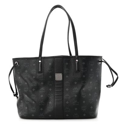 MCM Visetos Medium Liz Reversible Shopper Tote Black 1 of 17