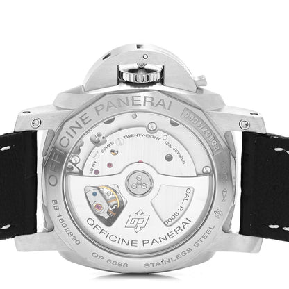 Panerai Stainless Steel Alligator 42mm Luminor 1950 3 Day Power Reserve Automatic Watch Black PAM00392 4 of 5