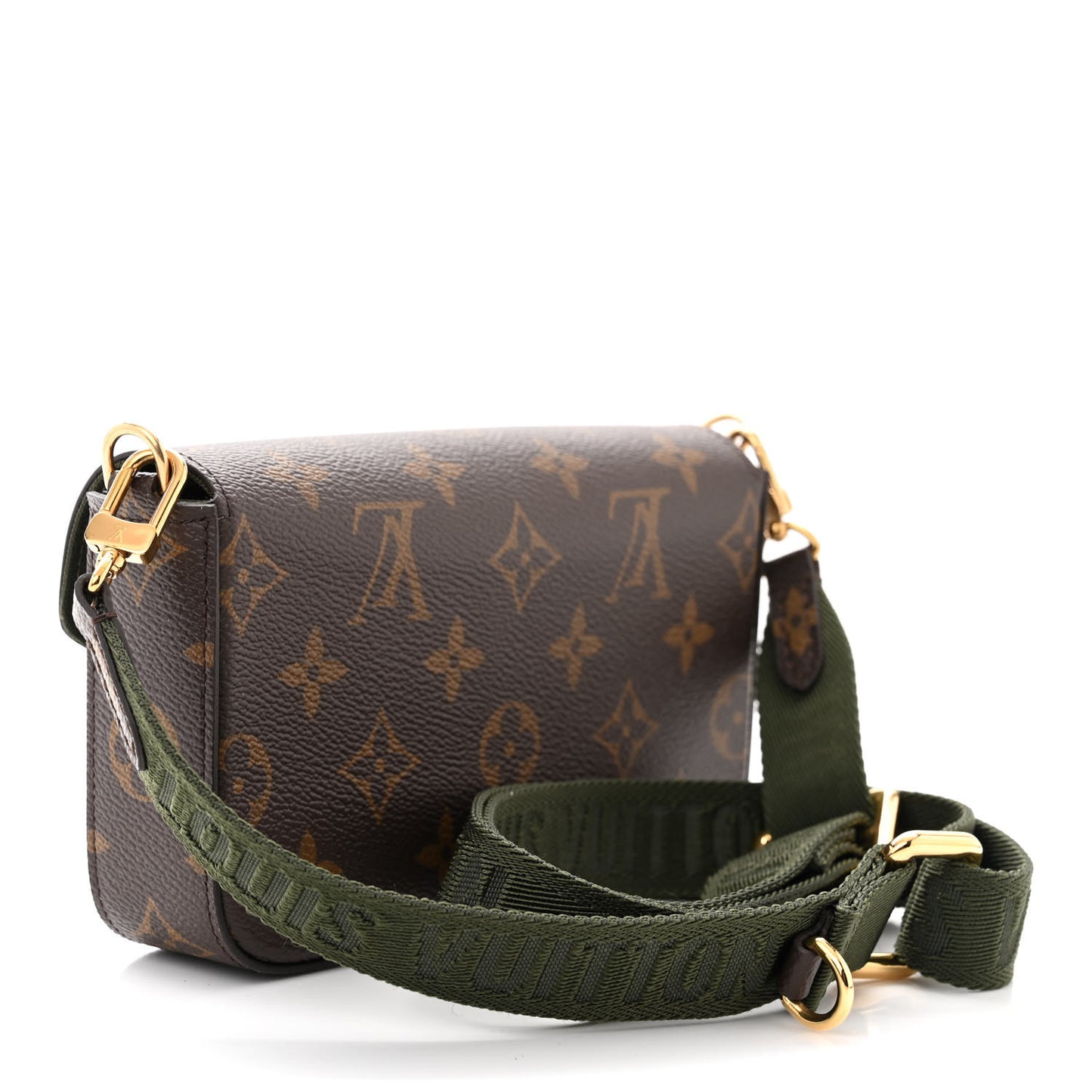 Monogram Felicie Strap & Go Kaki