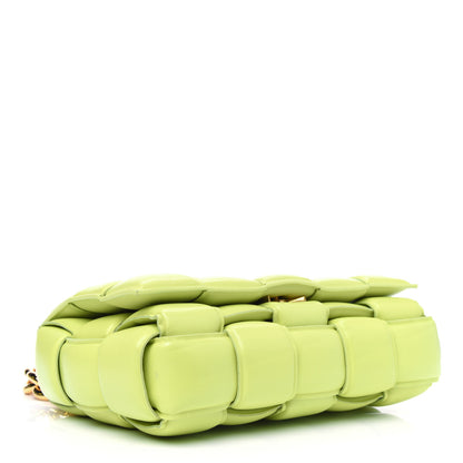 Bottega Veneta Lambskin Maxi Intreccio Padded Chain Cassette Crossbody Bag Seagrass 4 of 4