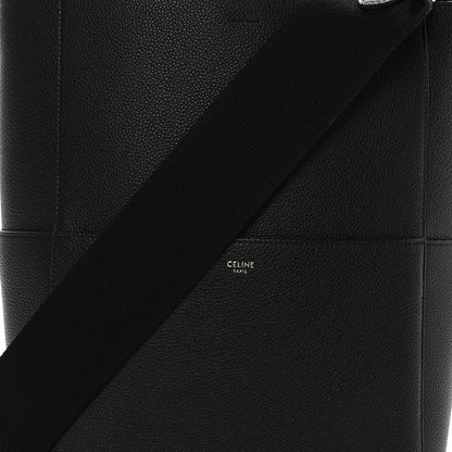 Celine Soft Grained Calfskin Sangle Bucket Bag Black 6 of 8