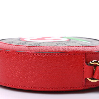 Gucci GG Supreme Monogram Apple Mini Ophidia Round Lobster Red 9 of 9