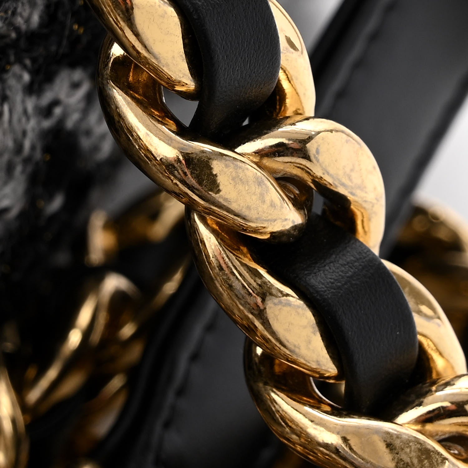 Chanel Wool Tweed Elegant Backpack Black Grey 12 of 13