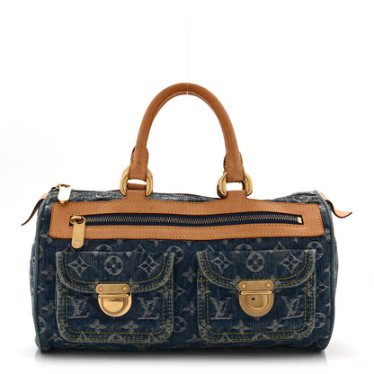 Louis Vuitton Monogram Denim Neo Speedy Blue 1 of 10