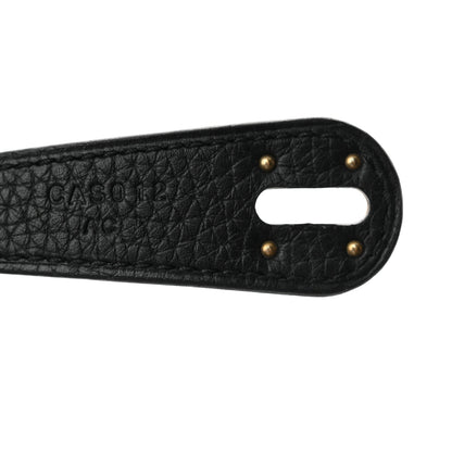 Hermes Taurillon Clemence Lindy 30 Black 7 of 11