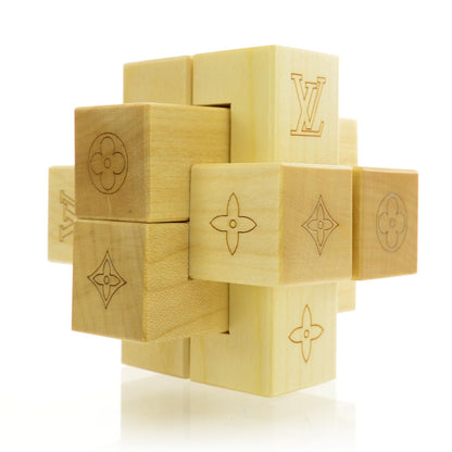Louis Vuitton Le Pateki Wood Cube Puzzle 3 of 4