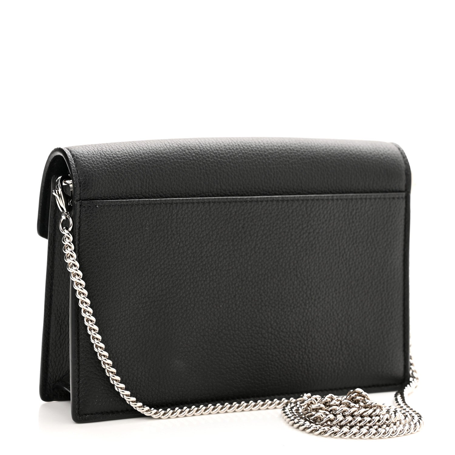Louis Vuitton Soft Calfskin My Lockme Chain Pochette Black 3 of 11