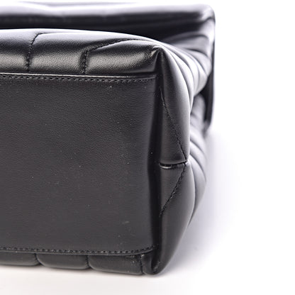 Saint Laurent Calfskin Y Quilted Monogram Medium Loulou Chain Satchel Black 10 of 12
