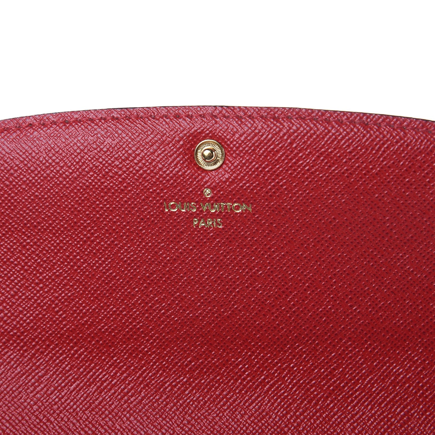 Damier Ebene Emilie Wallet Red