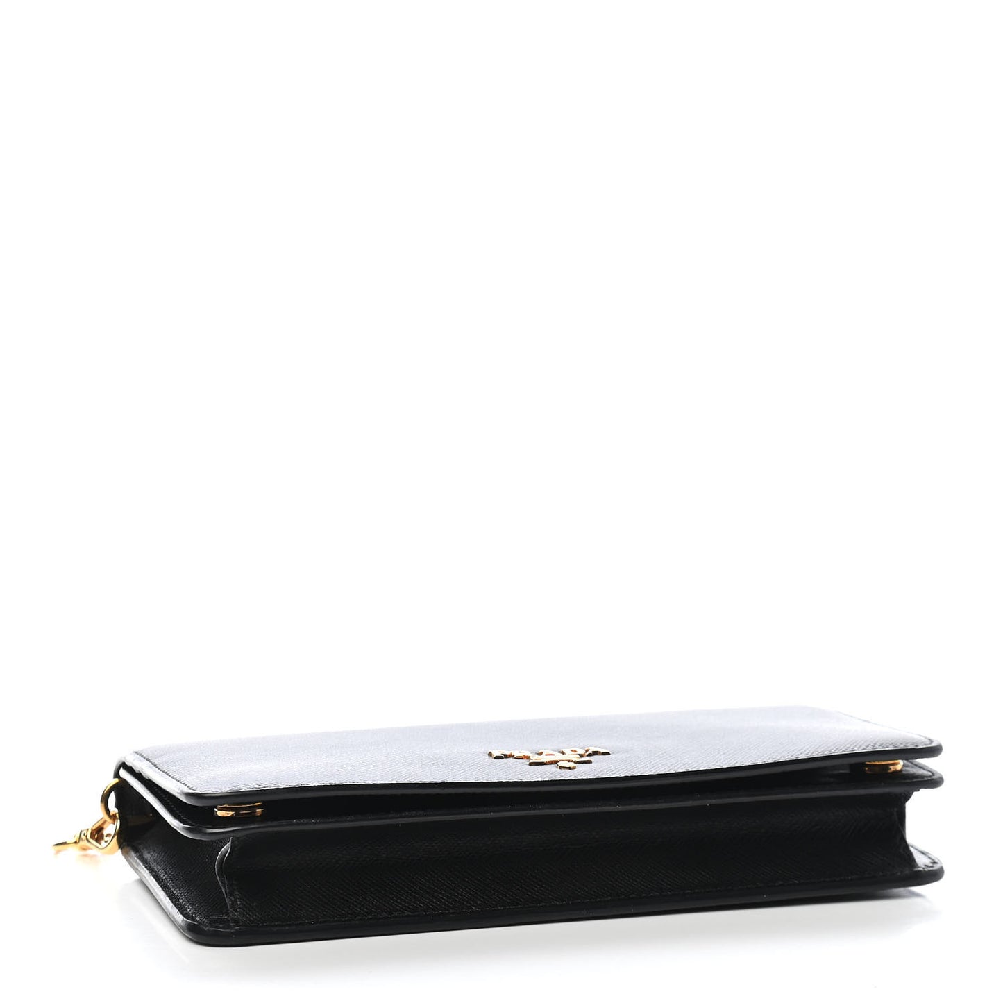 Saffiano Metal Oro Mini Bag Black