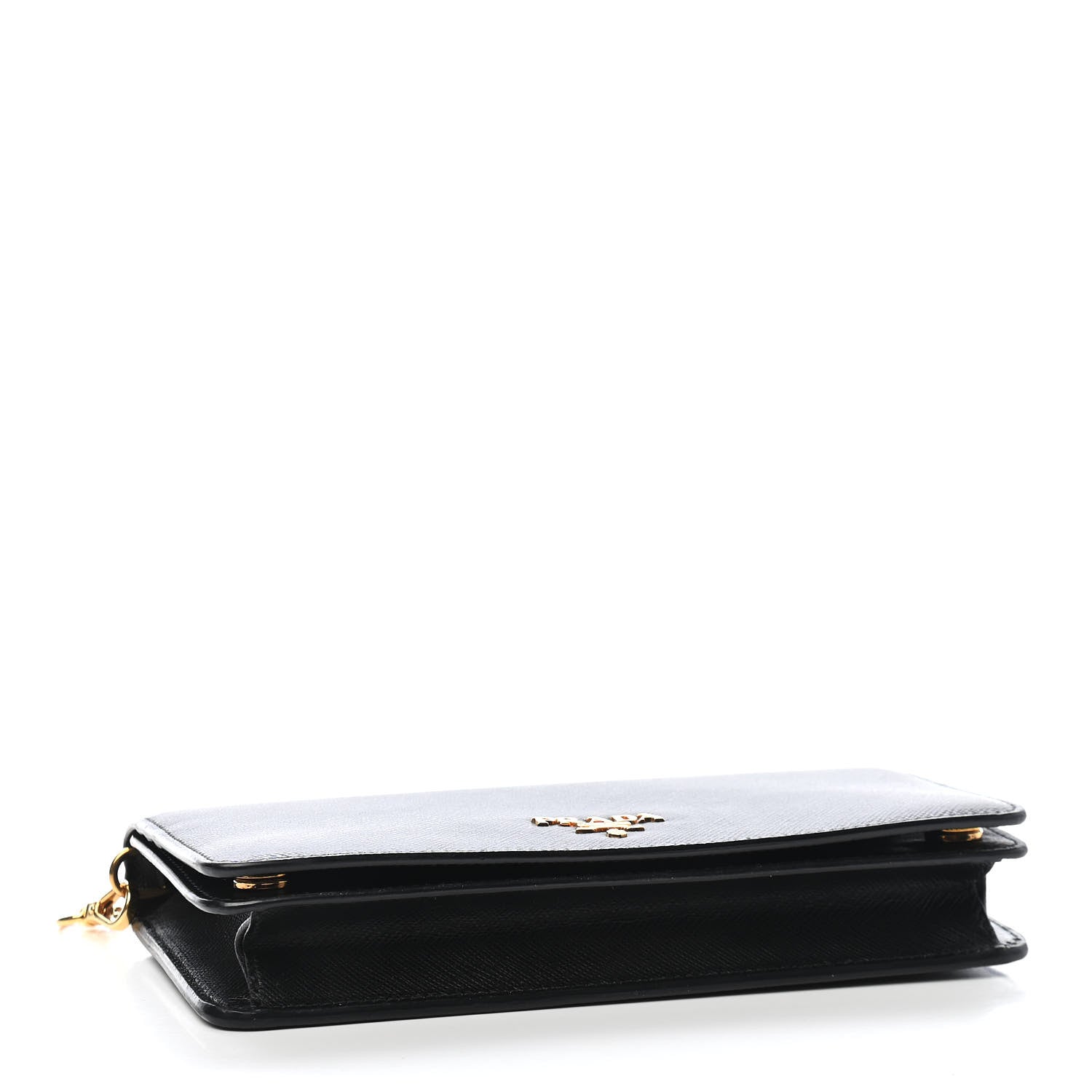 Prada Saffiano Metal Oro Mini Bag Black 7 of 15