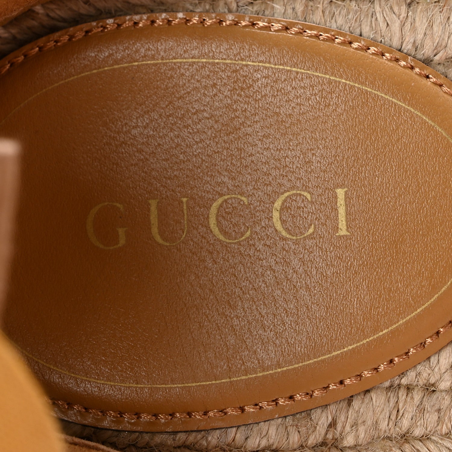 Gucci Raffia Canvas Crystal Interlocking G Espadrilles 39 Beige 8 of 9