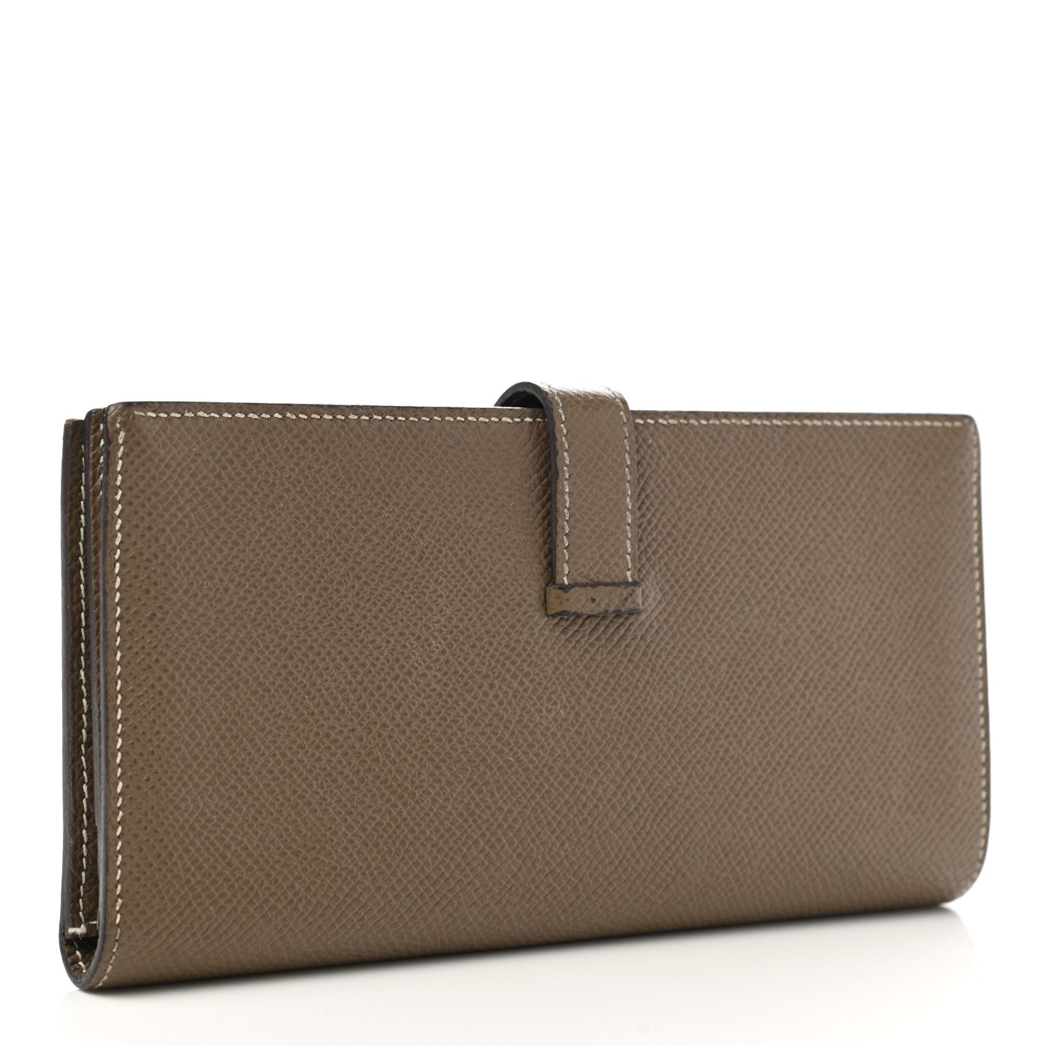 Hermes Epsom Bearn Gusset Wallet Etoupe 3 of 12