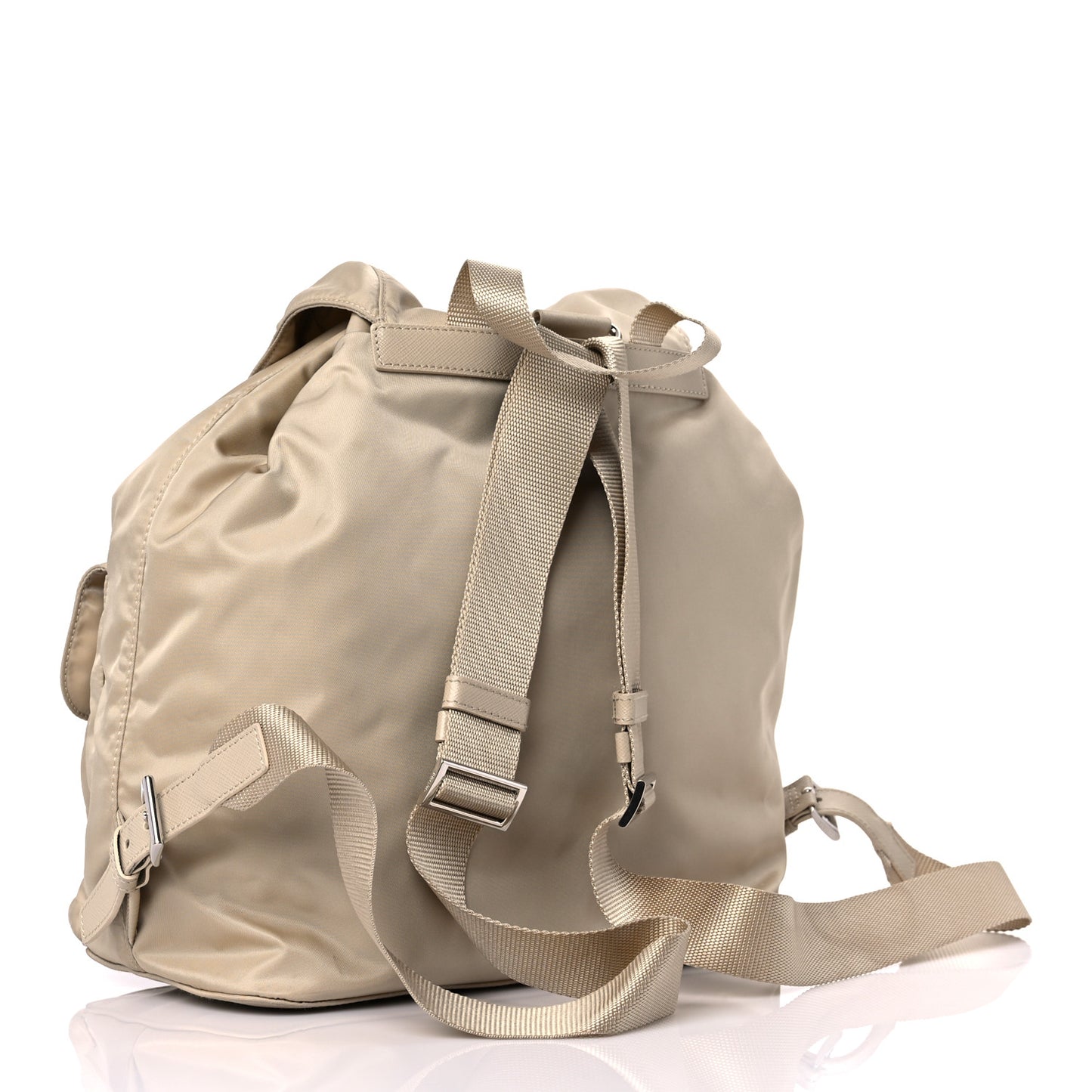 Nylon Saffiano Medium Backpack Deserto