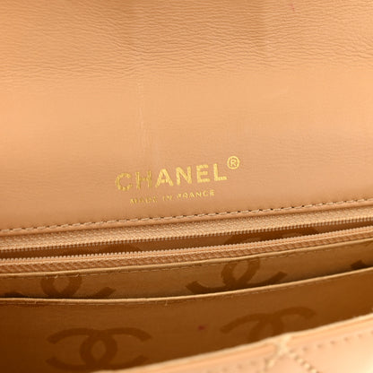 Chanel Calfskin Quilted Medium Wild Stitch Flap Beige 6 of 16