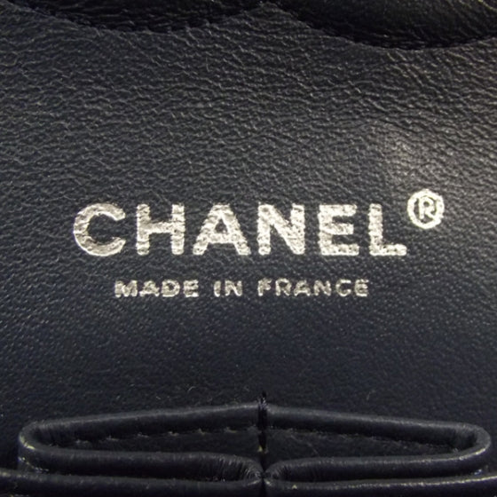 Chanel Lambskin Medium Double Flap Blue 11 of 13