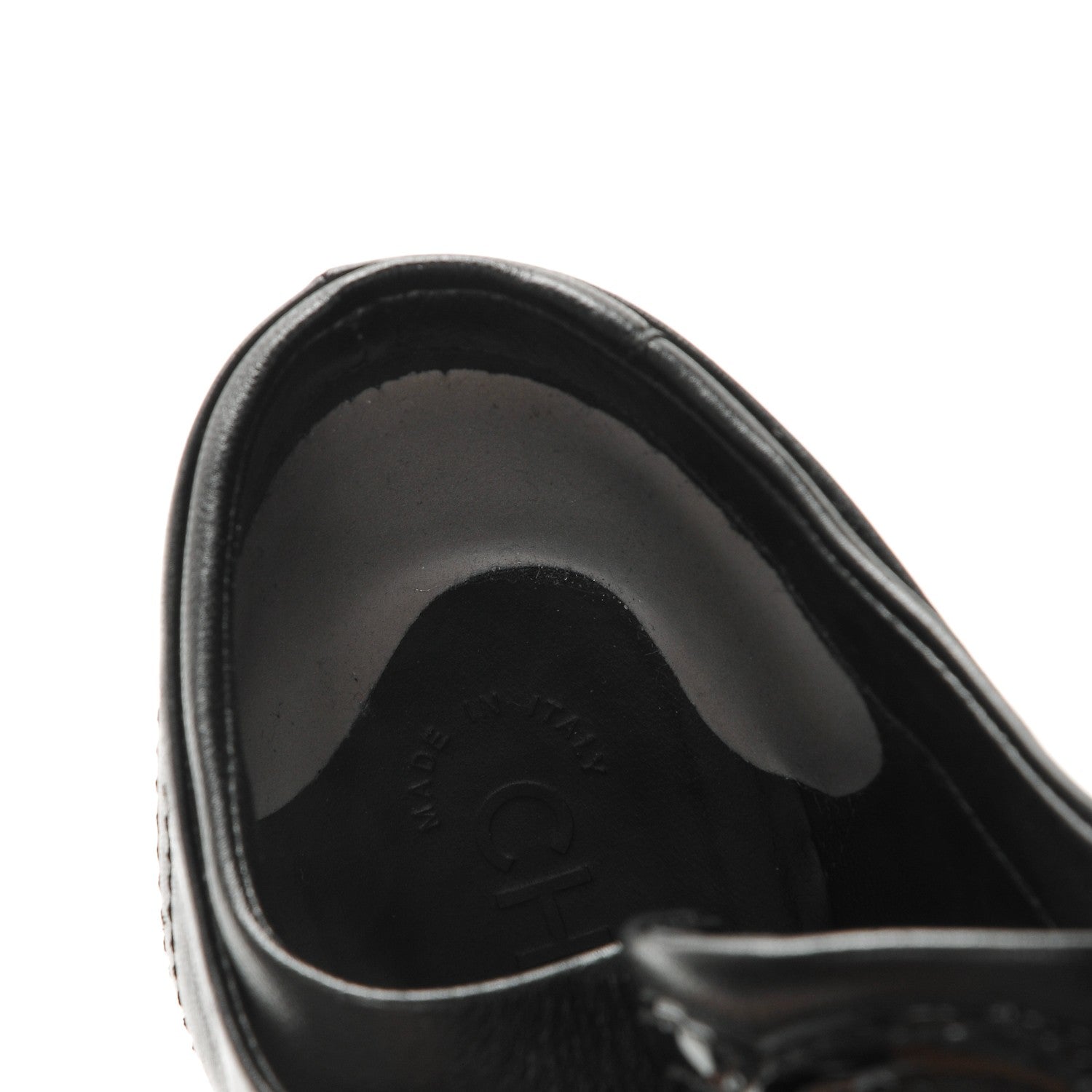 Chanel Lambskin Patent Calfskin Cap Toe CC Sneakers 37 Black 10 of 11