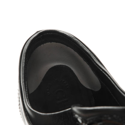 Chanel Lambskin Patent Calfskin Cap Toe CC Sneakers 37 Black 10 of 11