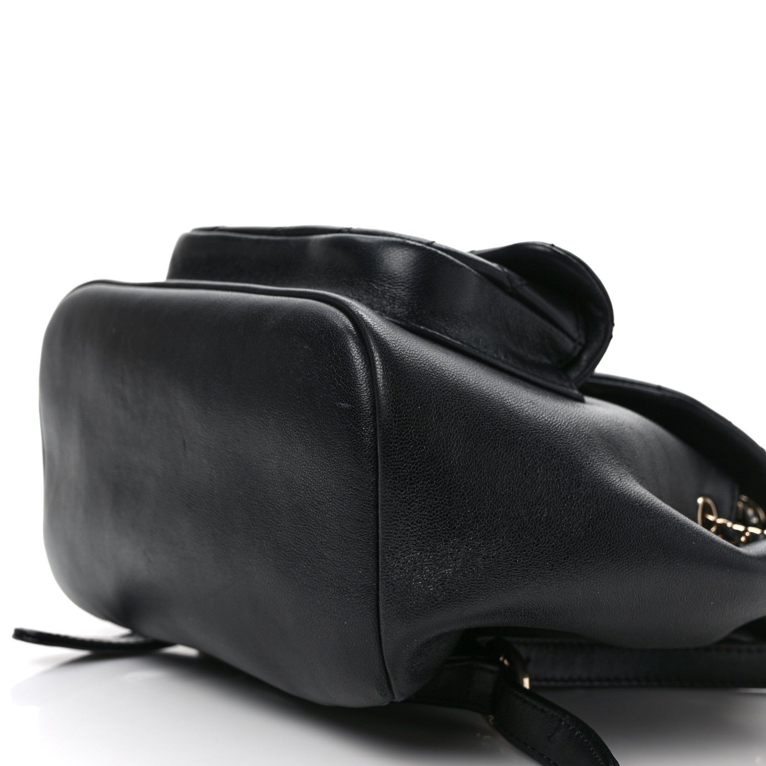 Chanel Lambskin Quilted Small Duma Drawstring Backpack Black 9 of 10