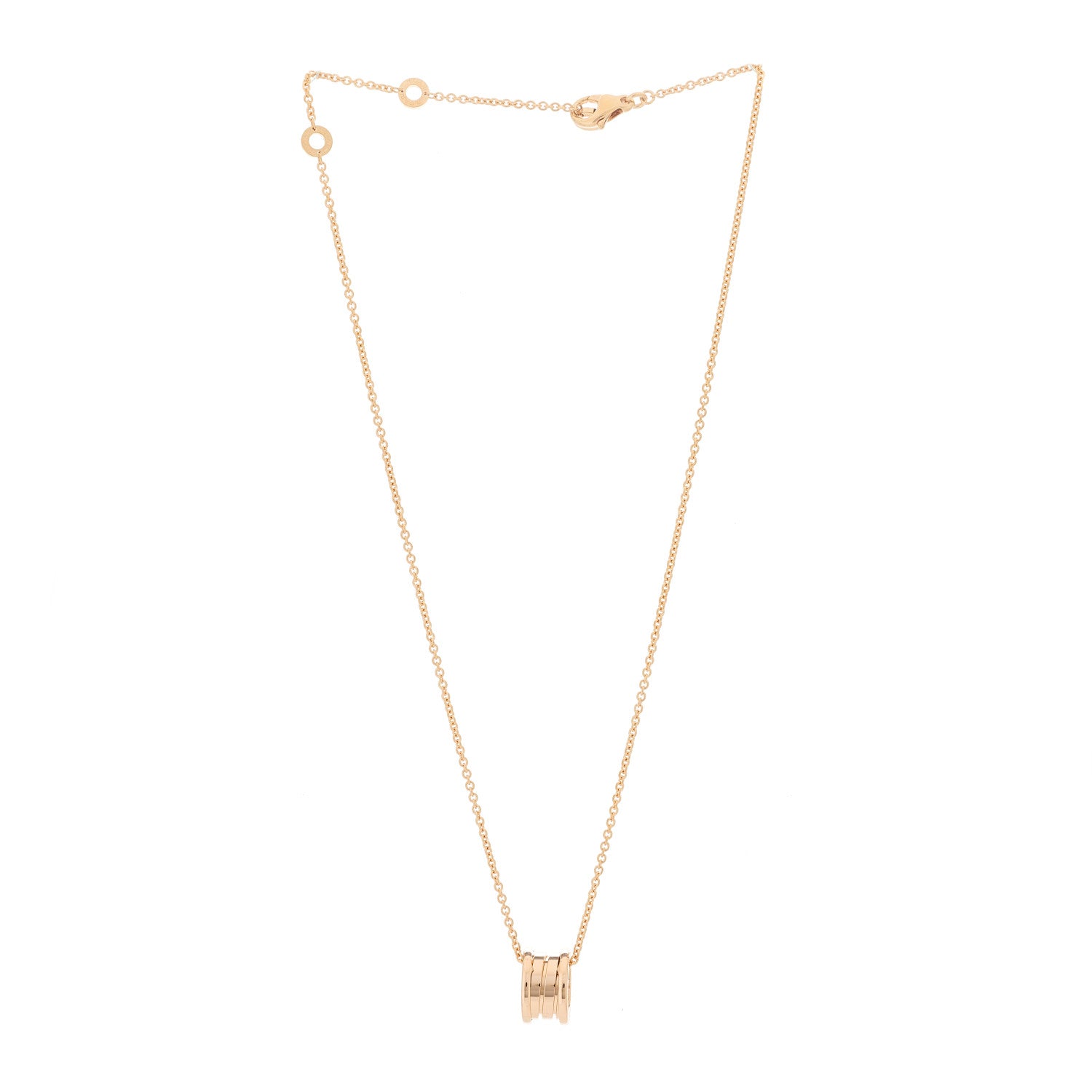 Bulgari 18K Rose Gold B.Zero1 Pendant Necklace 3 of 8