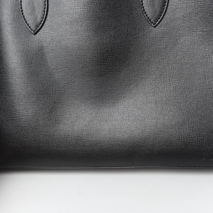 Burberry Textured Calfskin Barrow Briefcase Black 12 of 15
