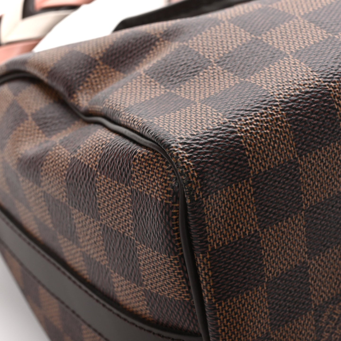 Damier Ebene Braided Speedy Bandouliere 25 Pink