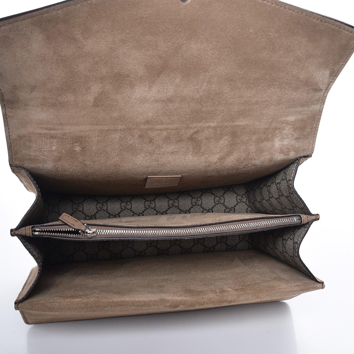 GG Supreme Monogram Medium Dionysus Shoulder Bag Taupe