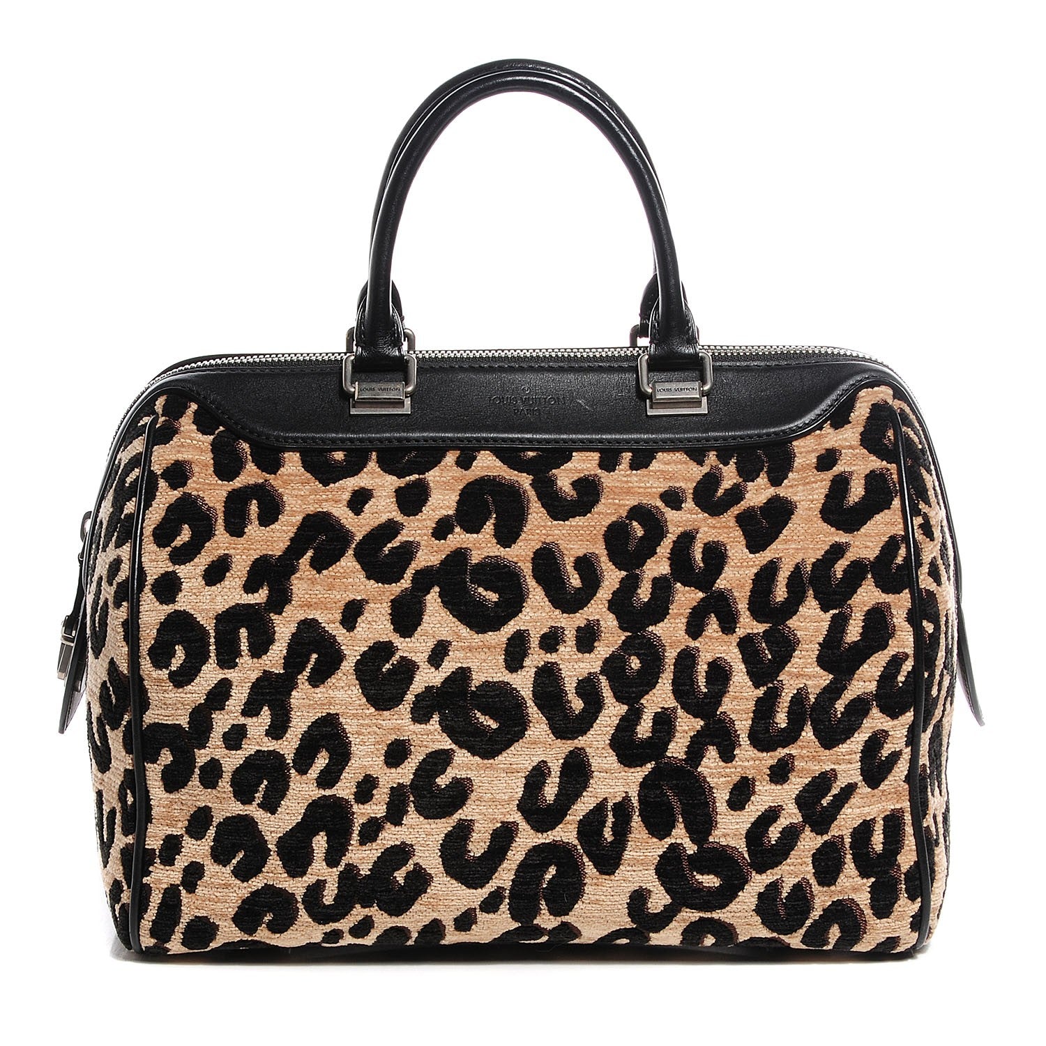 Louis Vuitton Jacquard Velvet Leopard Print Stephen Sprouse Speedy 1 of 8