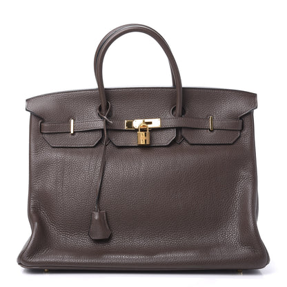 Hermes Togo Birkin 40 Chocolate 1 of 33