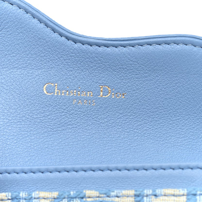 Christian Dior Oblique Saddle Card Holder Cornflower Blue 6 of 7