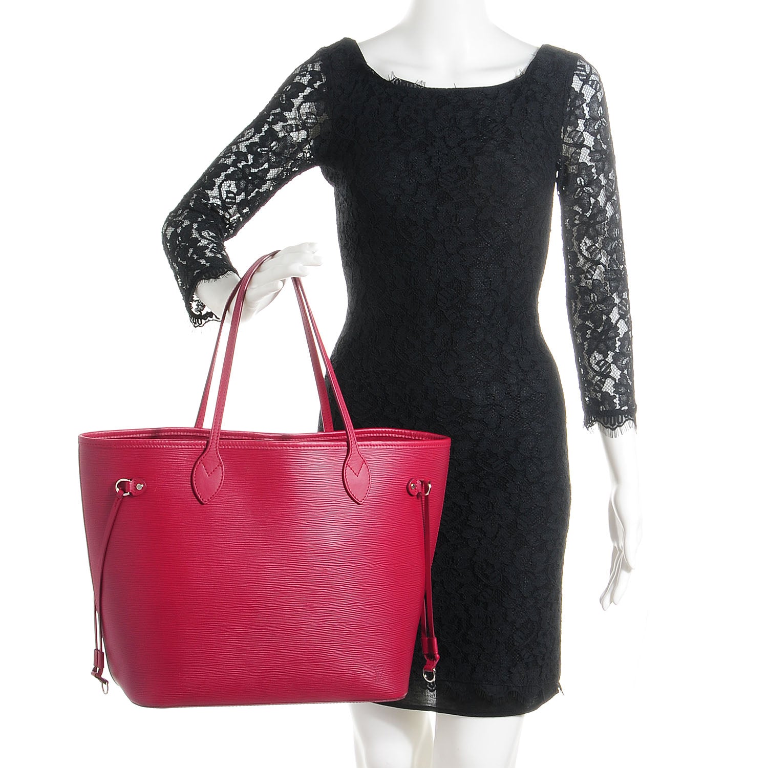 Louis Vuitton Epi Neverfull MM Fuchsia 2 of 8