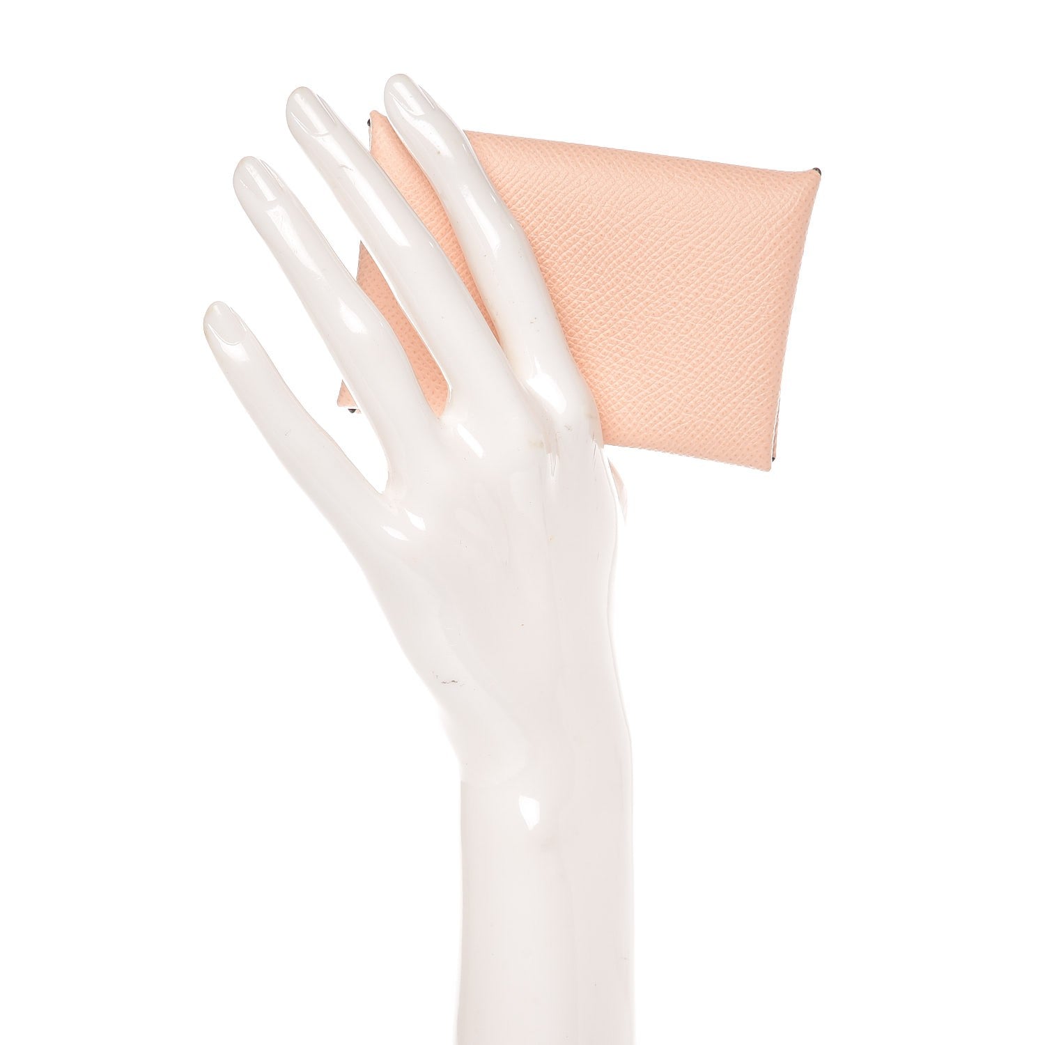 Hermes Epsom Calvi Card Case Rose Eglantine 2 of 6