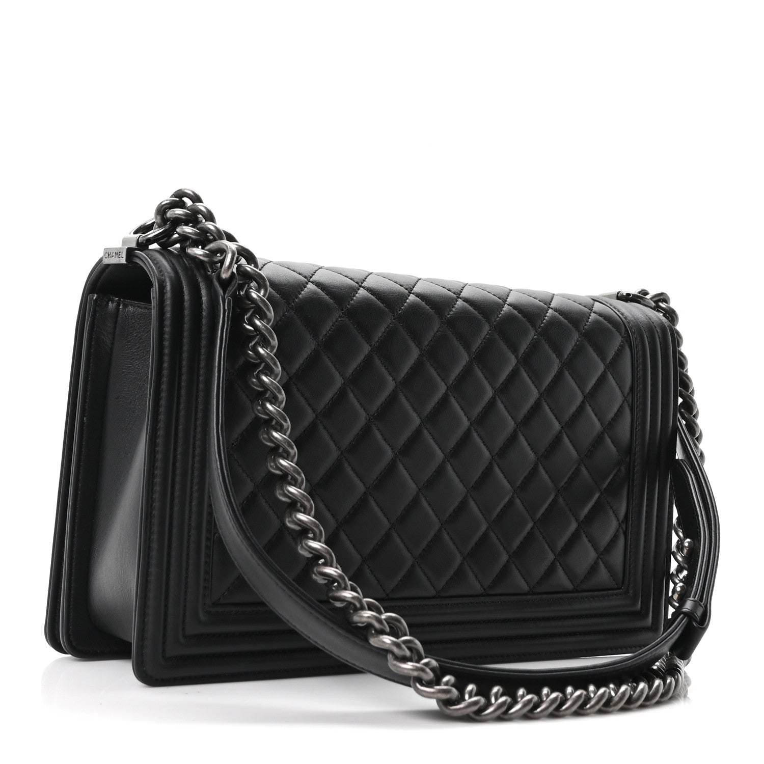 Chanel Calfskin Quilted New Medium Boy Flap Black 3 of 10
