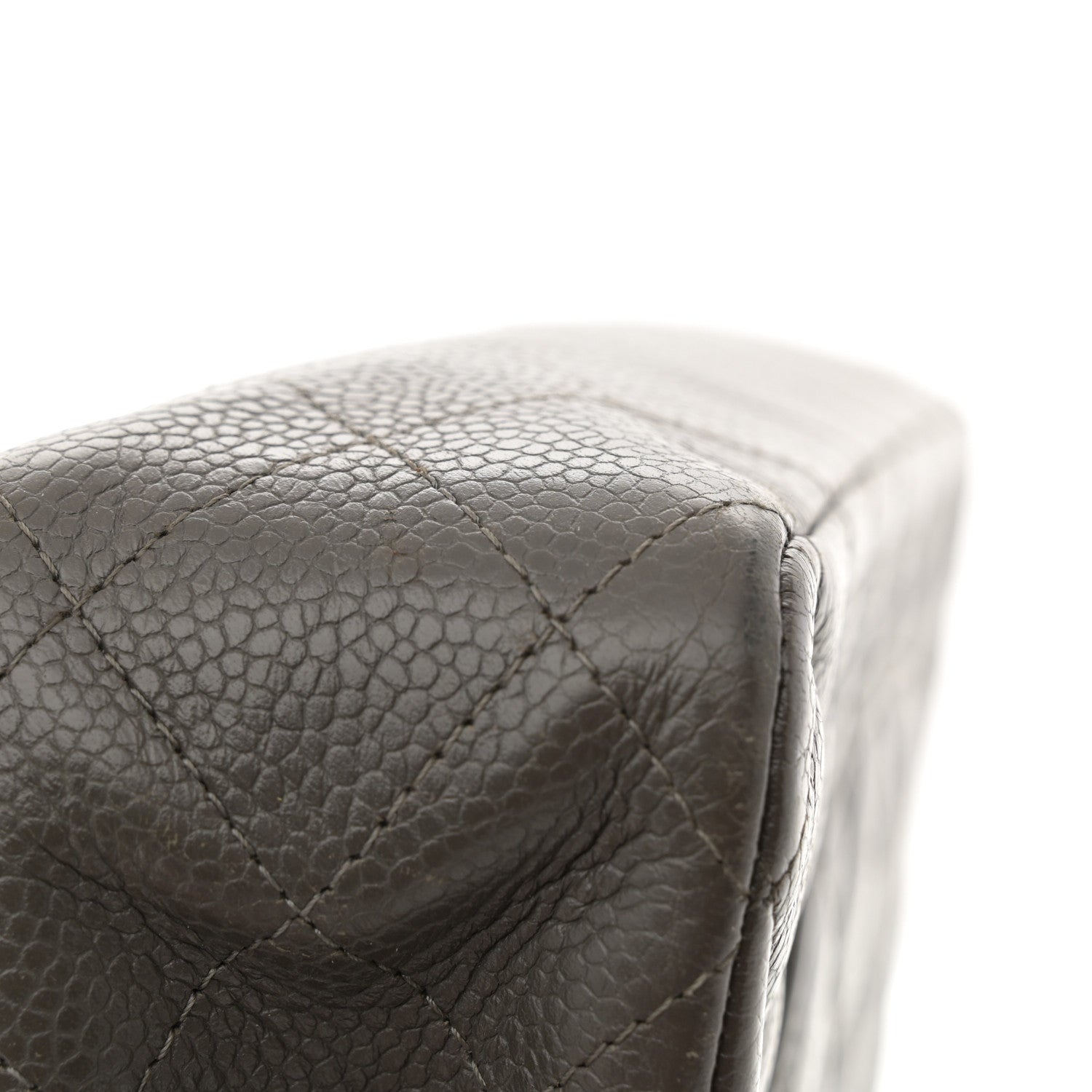 Chanel Caviar Quilted Medium Double Flap Dark Grey 14 of 14