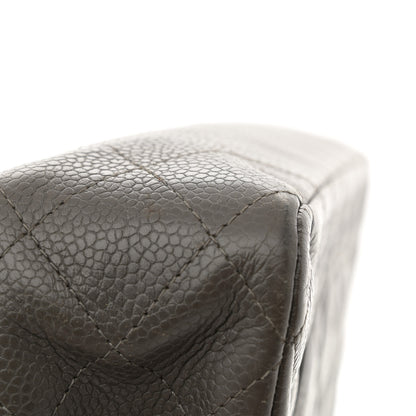 Chanel Caviar Quilted Medium Double Flap Dark Grey 14 of 14