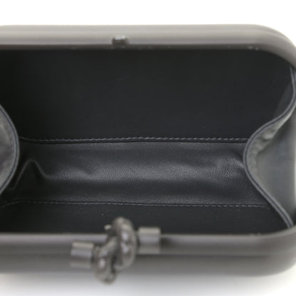 Bottega Veneta Nappa Mirror Lens Knot Clutch Dark Grey 8 of 9