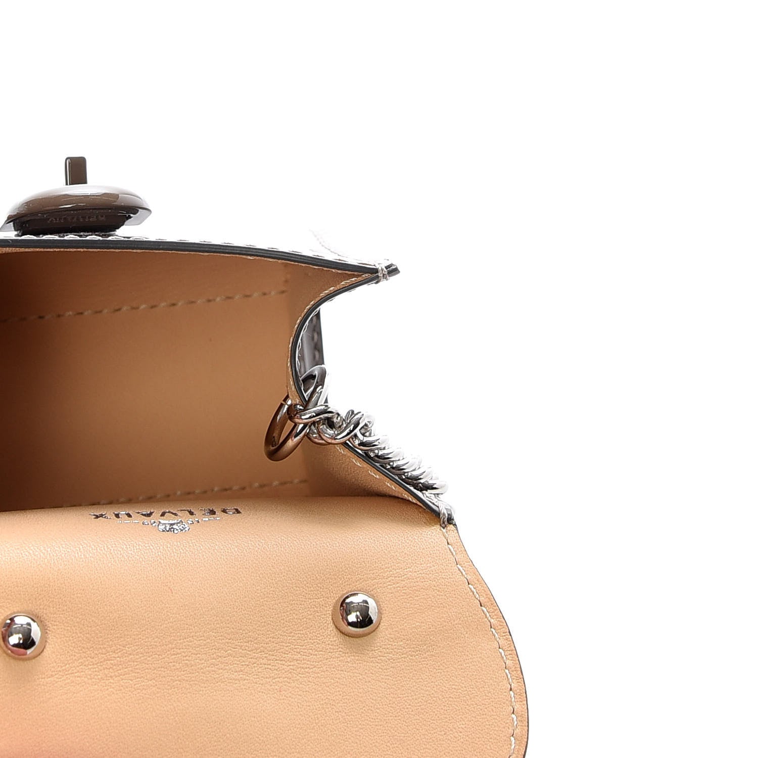 Delvaux Patent Calfskin Mini Brillant Bag Charm 6 of 7