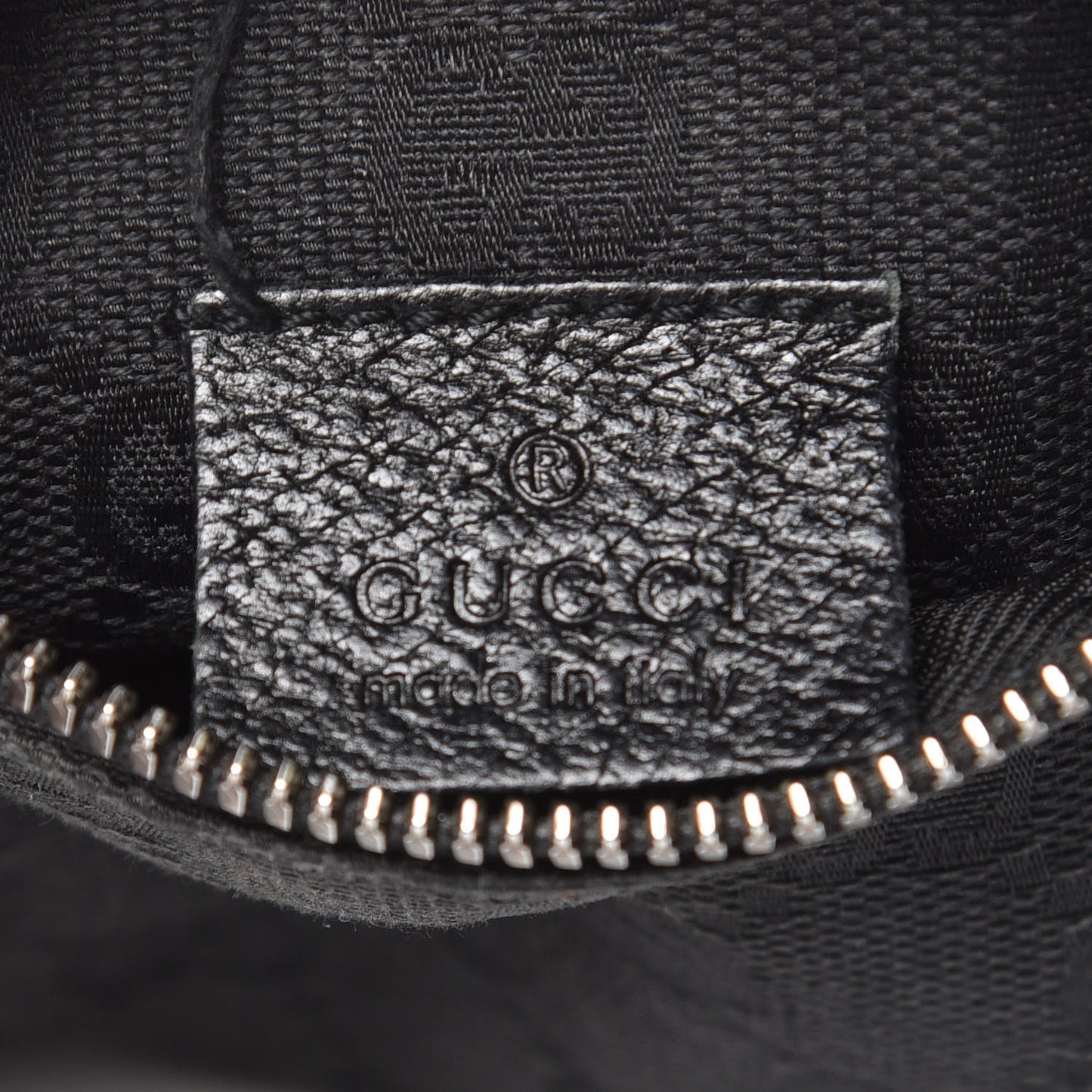 GG Monogram Double Pocket Belt Bag Black