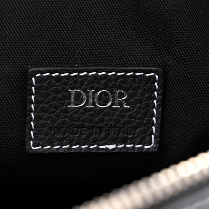 Christian Dior Grained Calfskin Mens Saddle Bag Black 5 of 10