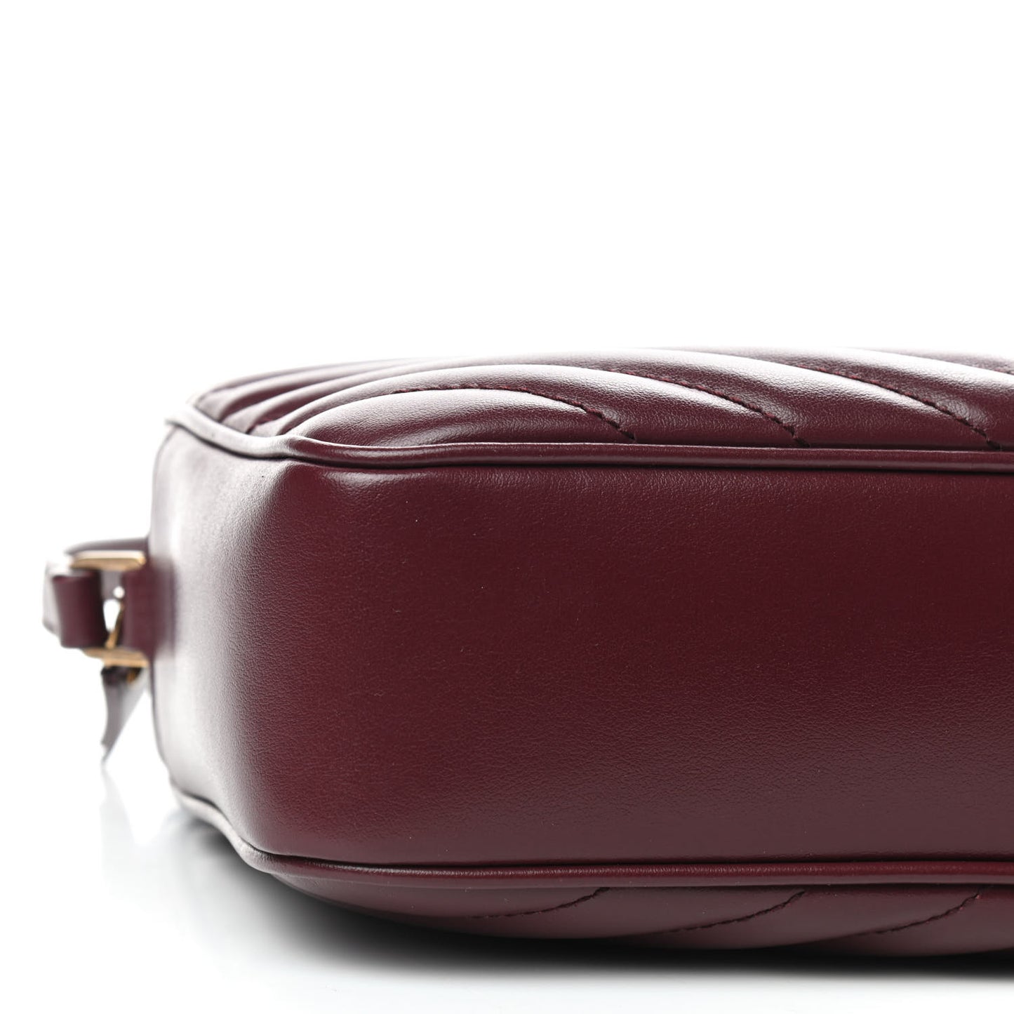 Calfskin Matelasse Monogram Lou Camera Bag Dark Legion Red